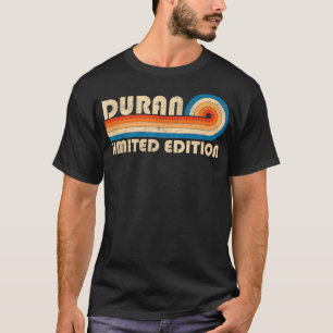 T-shirt DURAN Nom de famille Retro Vintage 80s 90s Anniver