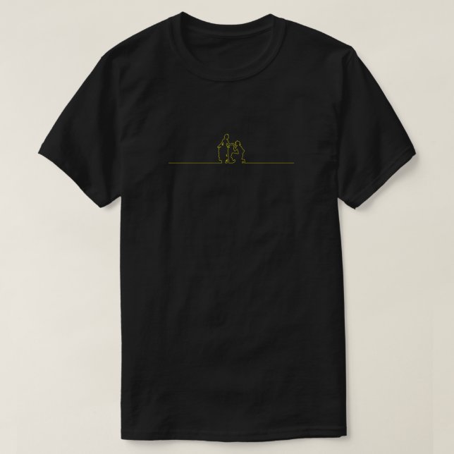 T-shirt Durarara Celty x Shinra - Jaune Outline Essentiel (Design devant)