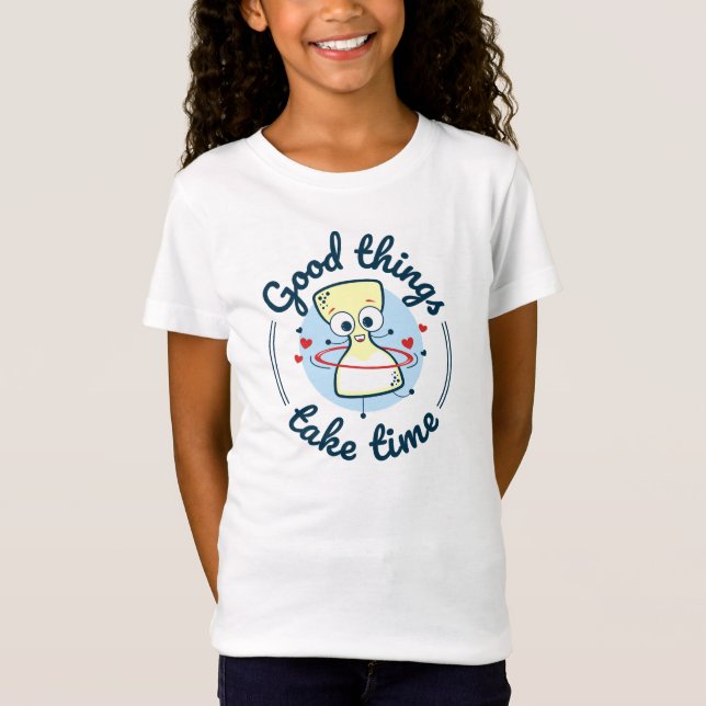 T-Shirt Durée de l'horloge du caractère (Devant)