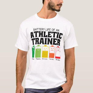 T-shirt Durée De Vie Batterie D'Un Entraîneur Athlétique