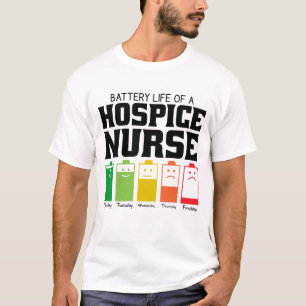 T-shirt Durée De Vie Batterie D'Une Infirmière Hospice