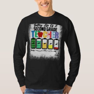 T-shirt Durée De Vie De Batterie D'Un Enseignant De Deuxiè