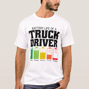 T-shirt Durée De Vie De La Batterie D'Un Conducteur De Cam