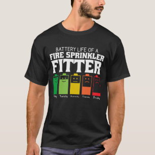 T-shirt Durée De Vie De La Batterie D'Un Fitter D'Étincell