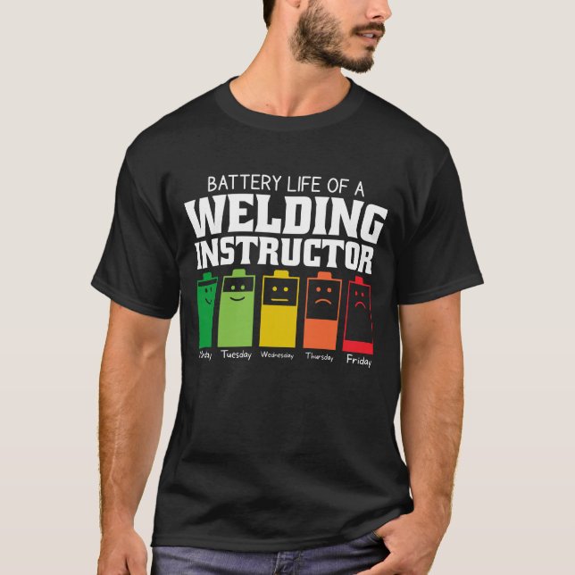 T-shirt Durée De Vie De La Batterie D'Un Instructeur De So (Devant)