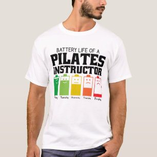 T-shirt Durée De Vie De La Batterie D'Un Instructeur Pilat