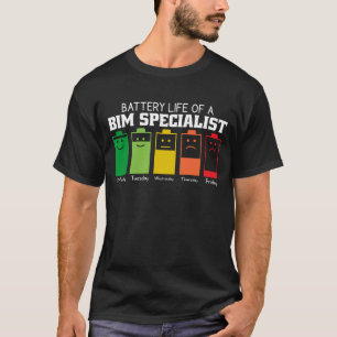 T-shirt Durée De Vie De La Batterie D'Un Spécialiste De Bi