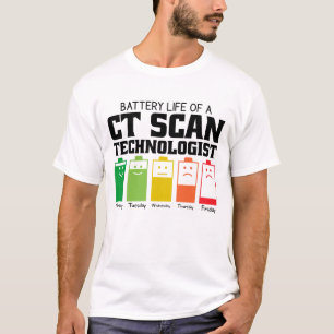 T-shirt Durée De Vie De La Batterie D'Un Technologue En An