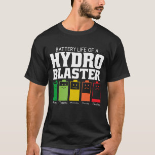 T-shirt Durée De Vie De La Batterie D'Une Blaster Hydro