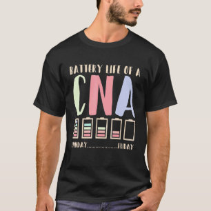 T-shirt Durée de vie de la batterie d'une infirmière en so