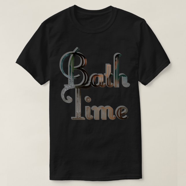 T-shirt Durée du bain (Design devant)