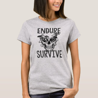 T-shirt Durer et survivre le crâne avec les champignons |