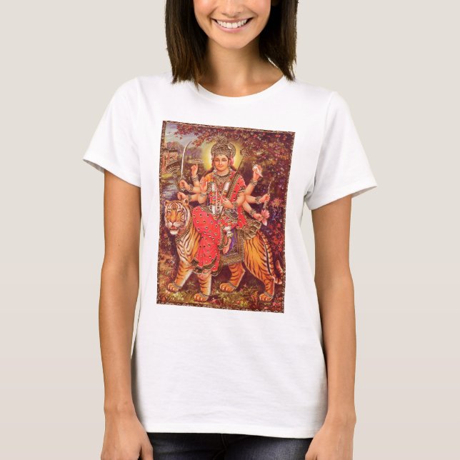 T-SHIRT DURGA ET LE TIGRE (Devant)