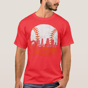 T-shirt Durham Baseball Skyline Bull City Funny Baseball L