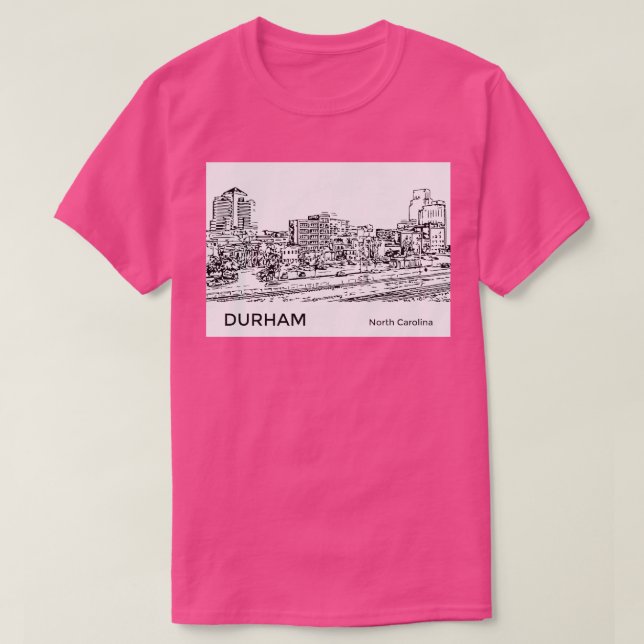 T-shirt Durham Caroline du Nord (Design devant)