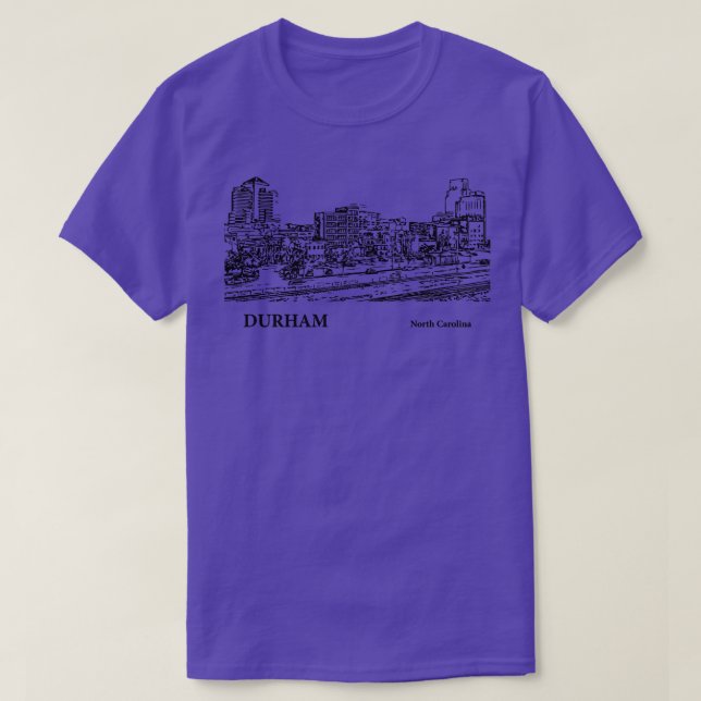 T-shirt Durham Caroline du Nord 4 (Design devant)