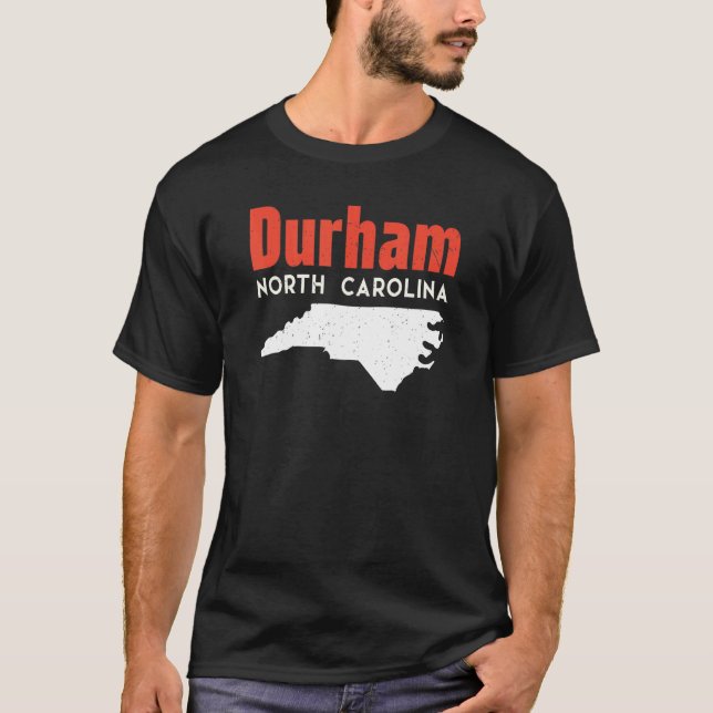 T-shirt Durham Caroline du Nord USA State America Travel (Devant)