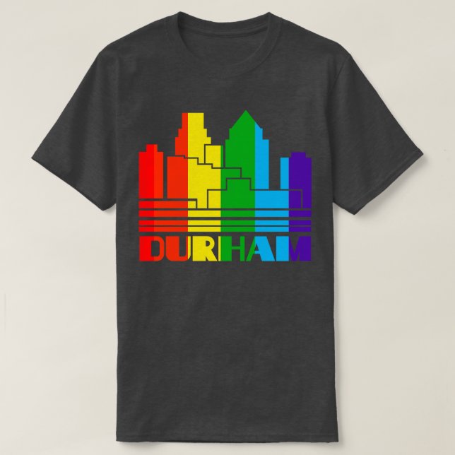 T-shirt Durham Pride Durham LGBT Gift LGBTQ Supporter Tee (Design devant)