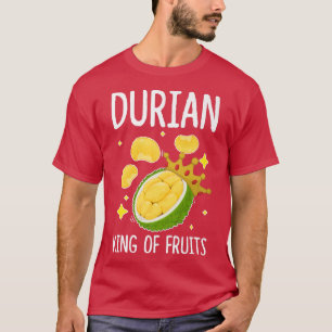 T-shirt Durian King Of Fruits Amusant Fruit Lover Design F