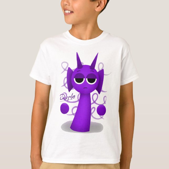 T-shirt Durple dans Sprunki 3D (Devant)