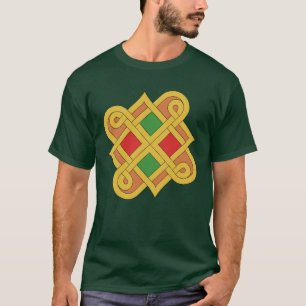 T-shirt Durrow Knotwork 2016 Rouge et Vert
