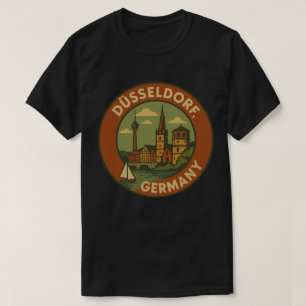 T-shirt Düsseldorf Allemagne Art de Ville