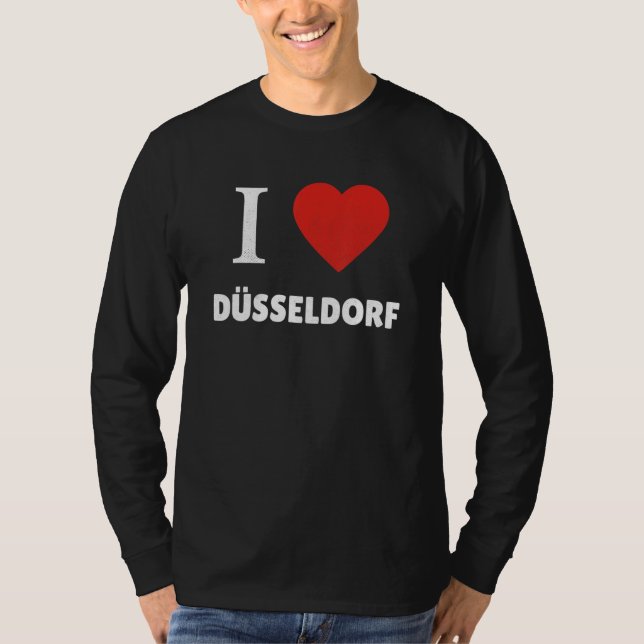 T-shirt Dusseldorf Dialect Rhine Westphalia Germany Souven (Devant)