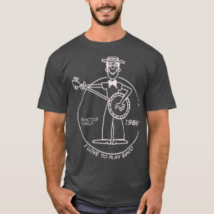 T-shirt Dustin Stranger Loves Banjo Funny Parody 1986