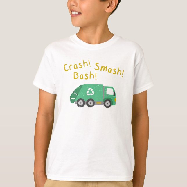 T-shirt Dusting Car Garbage Man Garbage Collection Dust (Devant)