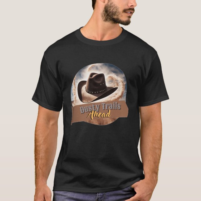 T-shirt Dusty Trail Adventure - Cowboy Casquette Graphic T (Devant)