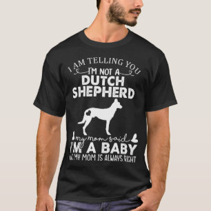 T-shirt Dutch Shepherd Mom Baby Funny Mignonne Chien Propr