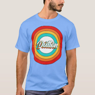 T-shirt Dutton Nom Chemise Cercle Dutton Vintage