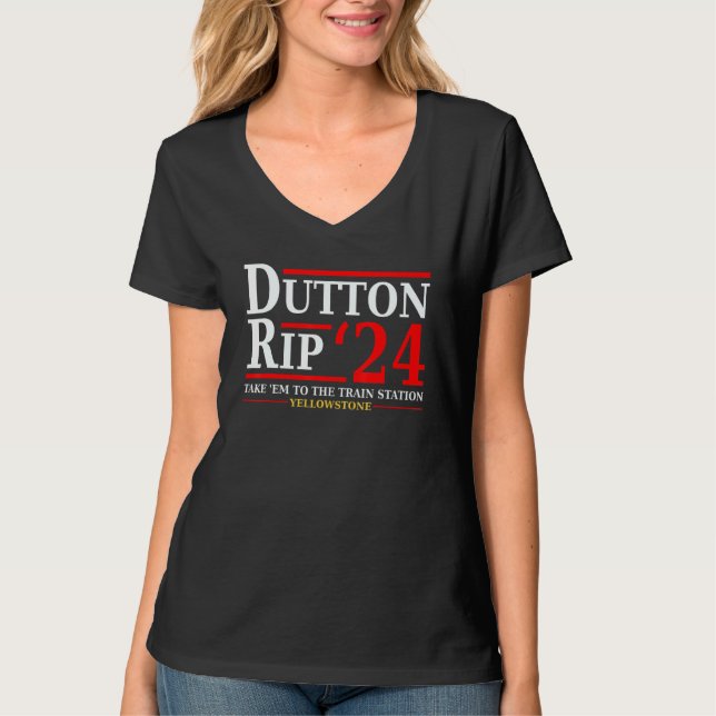 T-shirt Dutton Rip 24 Emmenez-Le Tous À La Gare D (Devant)