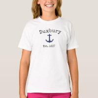 T-shirt Duxbury Massachusetts pour filles