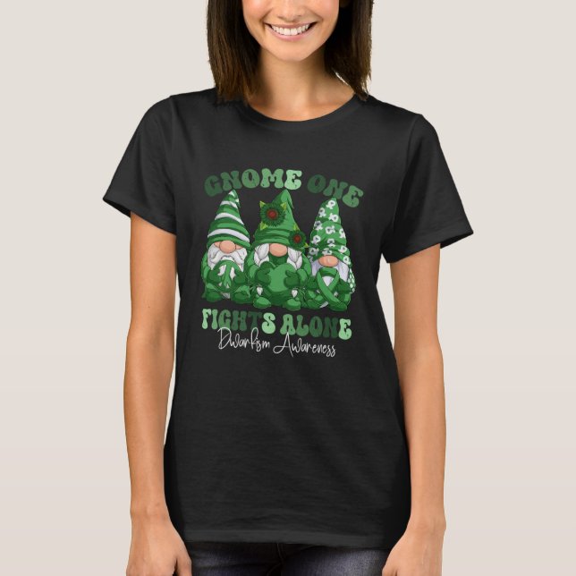 T-shirt Dwarfism Awareness Month Green Ribbon Gnomies (Devant)