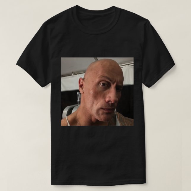 T-shirt Dwayne The Rock Johnson sourcils levée mème Classi (Design devant)