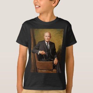 T-shirt Dwight Eisenhower Président Portrait de la Maison 