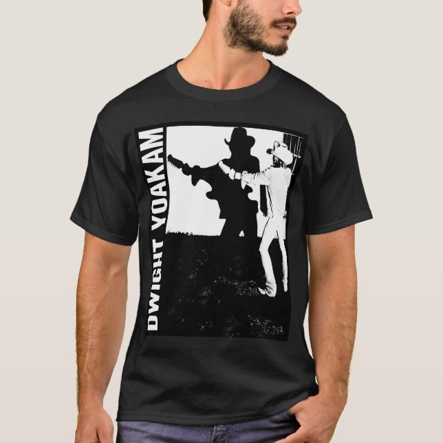 T-shirt Dwight Yoakam Rétro Style 80s (Devant)