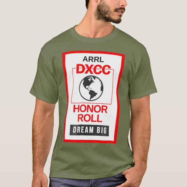 T-shirt DXCC Honor Roll Ham Radio - Black ARRL Hamradio (Devant)