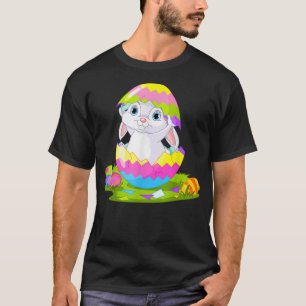 T-shirt Dy Cute Bunny Face Tie Dye Glasses Easter Day 