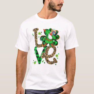 T-shirt Dye Leopard LOVE Dabbing Gnome