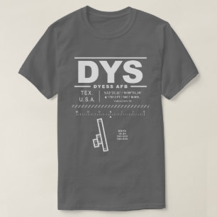 T-shirt Dyess AFB Base de la Force aérienne DYS