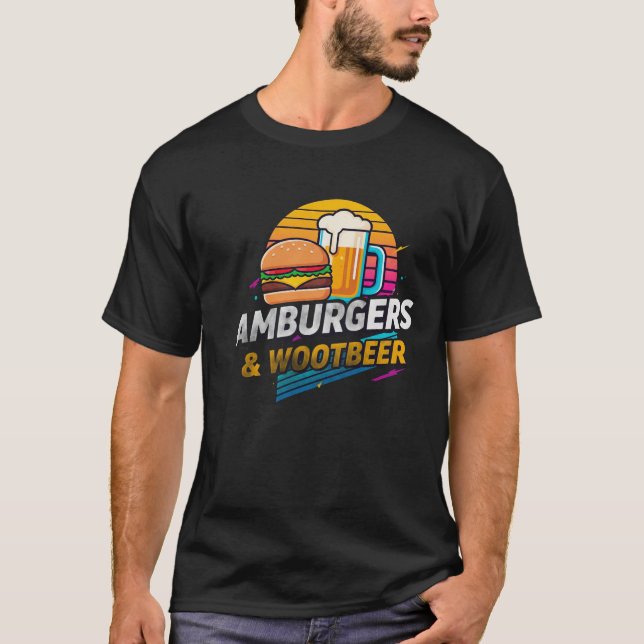 T-shirt Dynamic Burger & Wootbeer Logo (Devant)