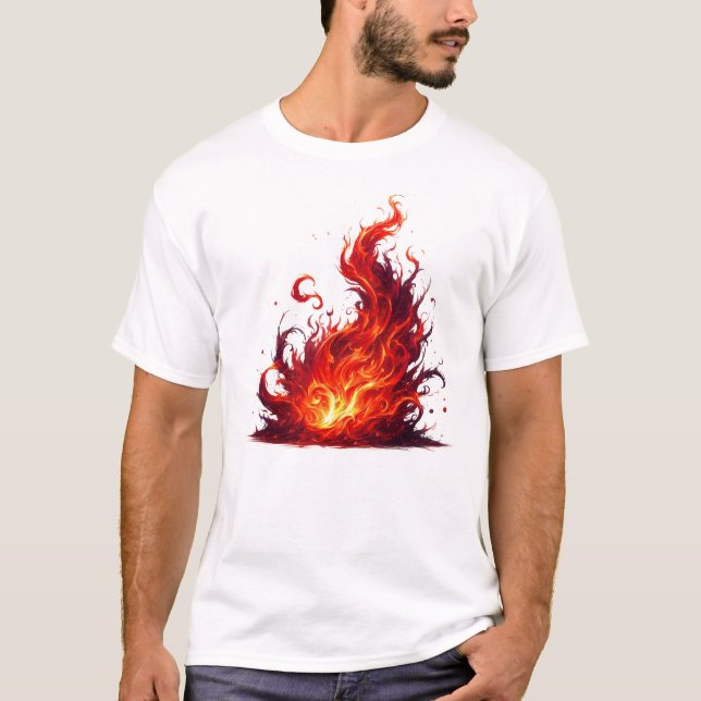T-shirt Dynamic Flame Swirl (Devant)