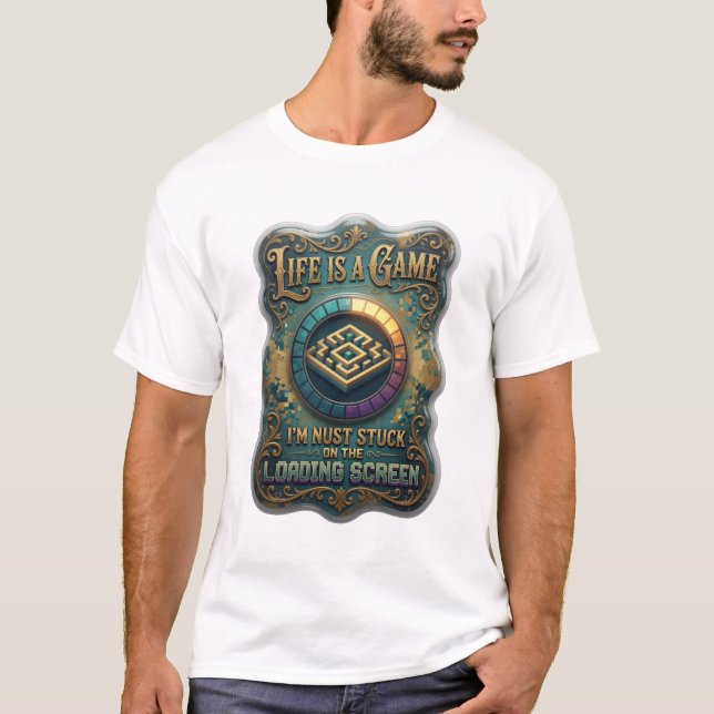 T-shirt Dynamic Gold LA VIE EST UN JEU (Devant)