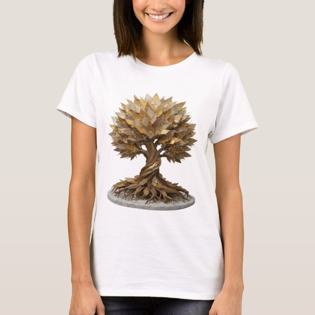 T-shirt Dynamic Silver ARBRE DE VIE Dessin sur mesure (Devant)