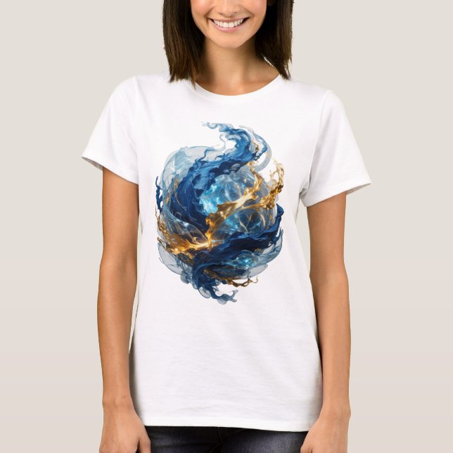 T-shirt Dynamic Silver ART ABSTRAIT Design abstrait v2 (Devant)
