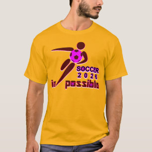 T-shirt Dynamic Soccer 2026 Design Silhouette