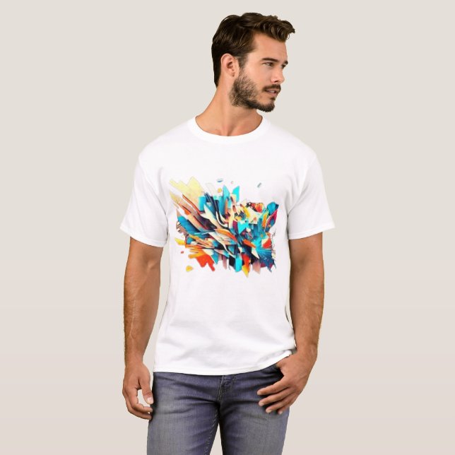 T-shirt dynamique et élégant (Devant entier)
