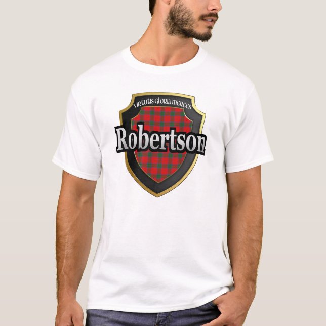 T-shirt Dynastie de tartan de Robertson Ecosse de clan (Devant)